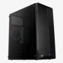 Carcasa aerocool split tempered glass neagra spcc steel atx mid tower fara sursa (tip atx