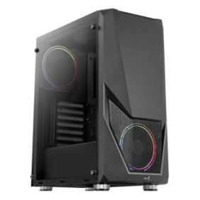 Carcasa aerocool zauron frgb neagra zauron-saturn-frgb-g-bk-v1spcc abs steel atx mid tower fara sursa (tip atx