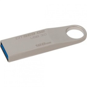 Usb flash drive kingston 128gb datatraveler se9 g2 usb 3.0 metalic (customizat)