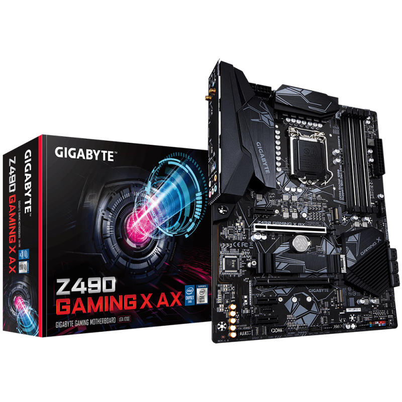 Placa de baza gigabyte z490 gaming x ax lga 1200  supports 10th gen intel® core™