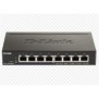 D-link switch dgs-1100-08v2 8 porturi gigabit capacity 16gbps 8k mac desktop easy smart fanless metal