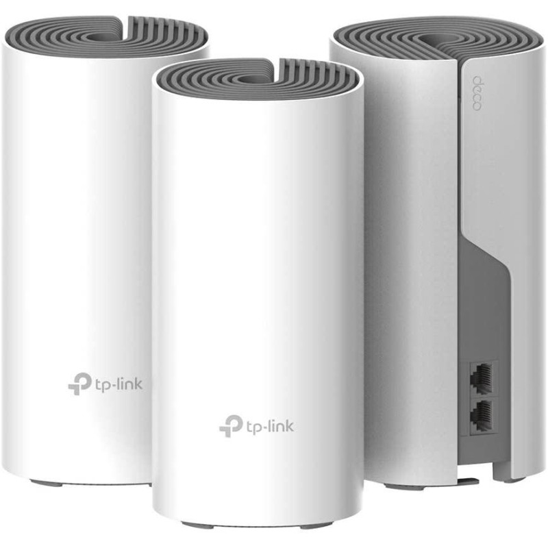 Tp-link sistem mesh wi-fi pentru întreaga casă ac1200 deco e4(3-pack)2 10/100mbps wan/lan ports 1 power