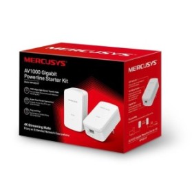 Mercusys kit starter powerline gigabit av1000 mp500 kit standarde wireless: ieee: homeplug av2 homeplug av