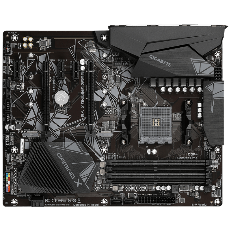 Placa de baza gigabyte b550 gaming x v2 socket am4  amd b550 gaming motherboard with