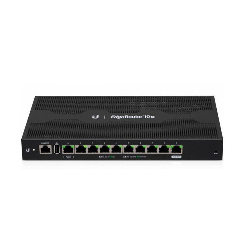 Ubiquiti edgerouter er-10x 10x gigabit lan 10 gigabit rj45 ports offer copper connectivity with poe