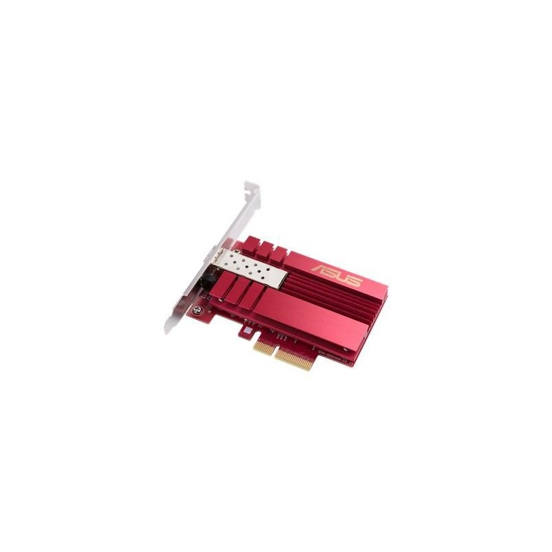 Asus 10g pcie network adapter sfp+ port for optical fiber transmission and dac cable hyper-fast