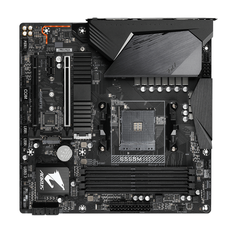 Placa de baza gigabyte b550m aorus pro-p am4  amd b550 aorus motherboard with 10+2 phases