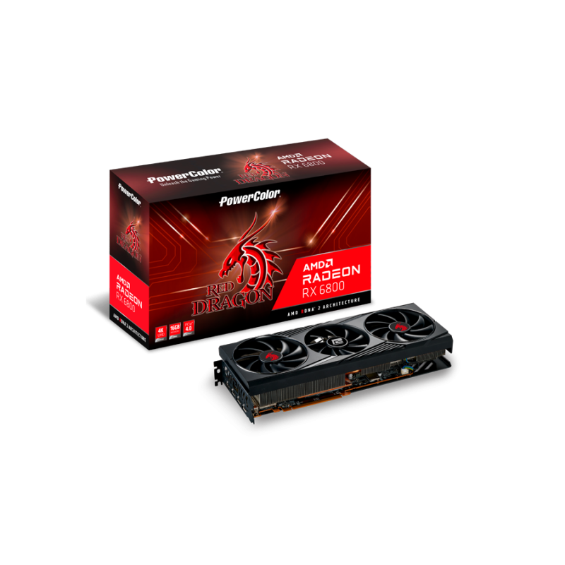 Placa video powercolor red dragon amd radeon rx 6800 16g  specification graphics engine axrx 6800