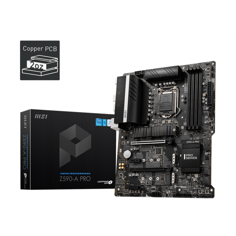 Placa de baza msi z590-a pro lga 1200  specifications model name z590-a pro cpu support