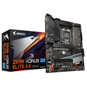 Placa de baza gigabyte z590 aorus elite ax lga 1200  cpu lga1200 package: 11th generation