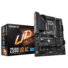 Placa de baza gigabyte z590 ud ac lga 1200  intel® z590 ultra durable motherboard with