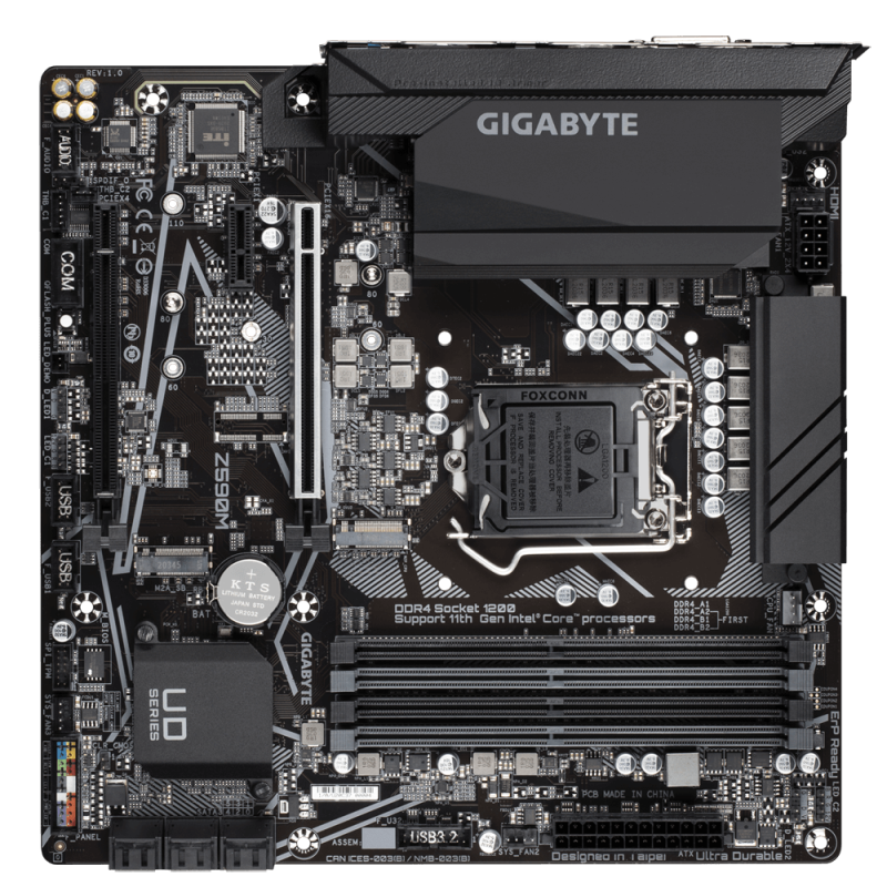 Placa de baza gigabyte z590m lga 1200