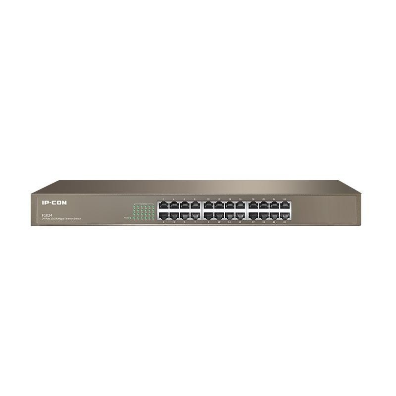 Ip-com 24-port fast ethernet 10/100mbps racmount switch f1024 stardand: ieee 802.3、ieee 802.3u、ieee 802.3x 24 x