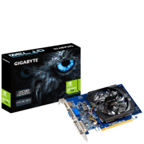 Placa video gigabyte nvidia geforce gt 730 2g ud2  graphics processing geforce® gt 730 i/o