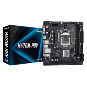 Placa de baza asrock h470m-hdv lga 1200  supports 10th gen intel® core™ processors (socket 1200)