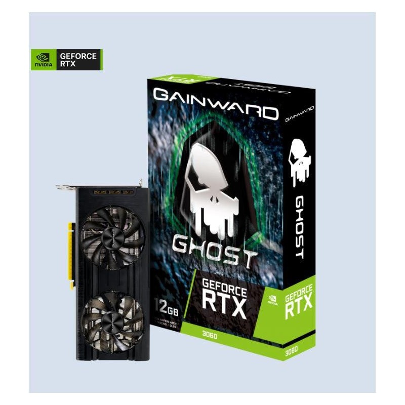 Placa video gainward geforce rtx 3060 ghost lhr 12gb gddr6 192-bit pcie 4.0 1x hdmi