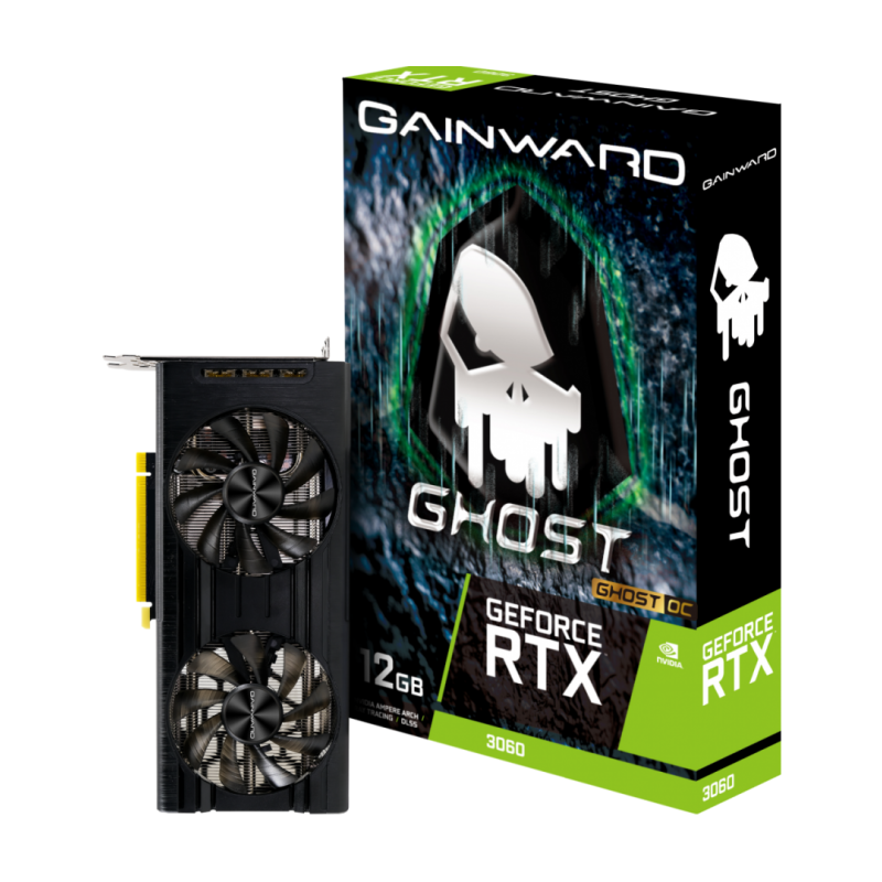 Placa video gainward geforce rtx 3060 ghost oc 12gb  product name geforce rtx™ 3060 ghost