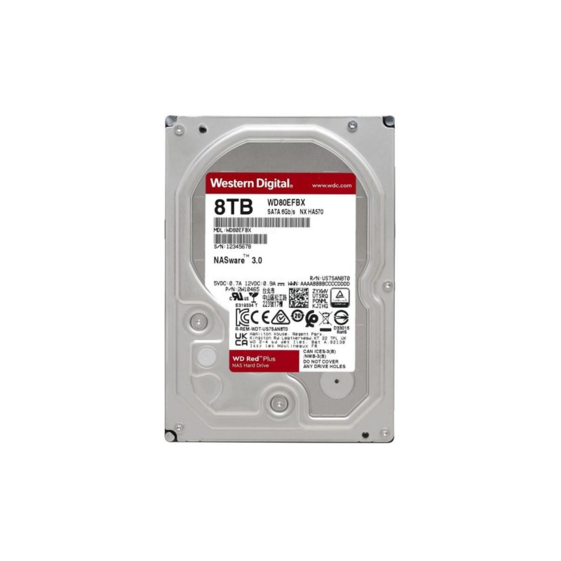 Hdd intern wd 3.5 8tb red plus nas 3.5 sata3 7400rpm 256mb