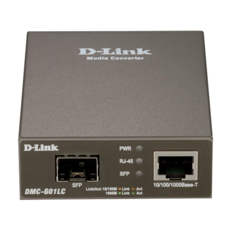 D-link dmc g01lc 1000baset to sfp standalone media converter 1 x 10/100/1000 mbps port ieee