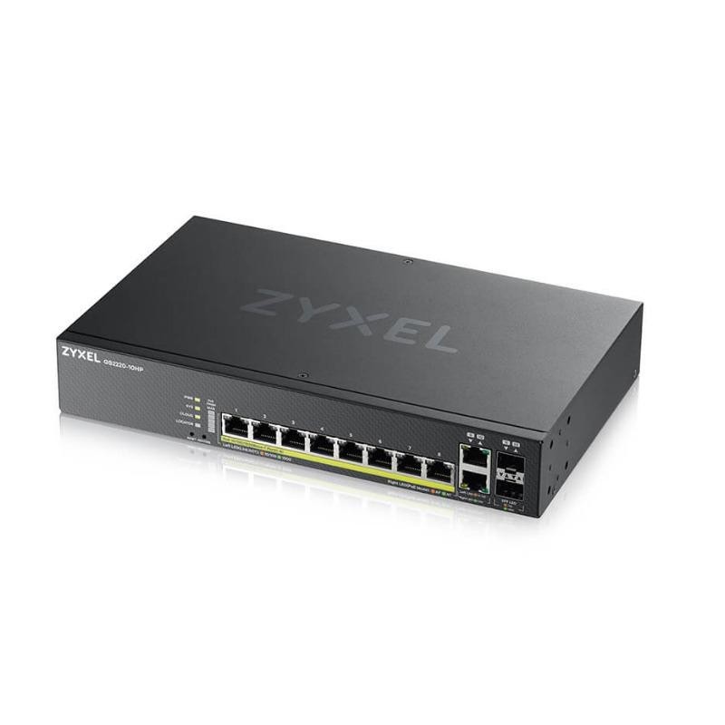 Zyxel switch gs2220-10hp-eu0101f network switch managed l2 gigabit ethernet (10/100/1000) black