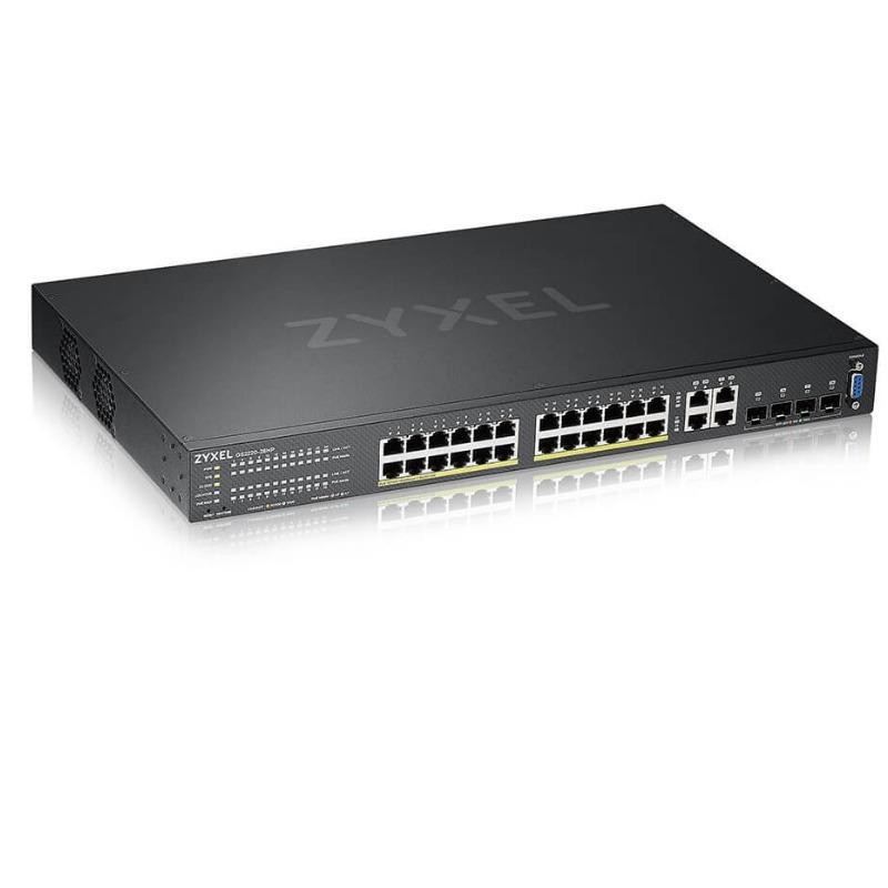 Zyxel switch  gs2220-28-eu0101f gigabit 28 porturi power over ethernet (poe)