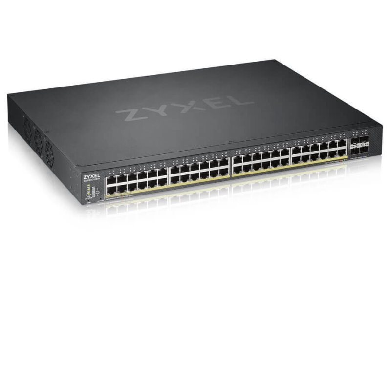 Zyxel switch xgs1930-52-eu0101f 48-port gbe smart managed switch with 4 sfp+ uplink