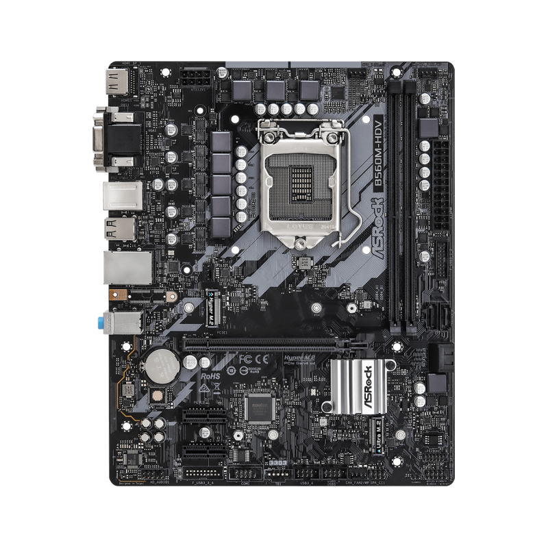 Placa de baza asrock b560m-hdv lga 1200  supports 10th gen intel® core™ processors and 11th