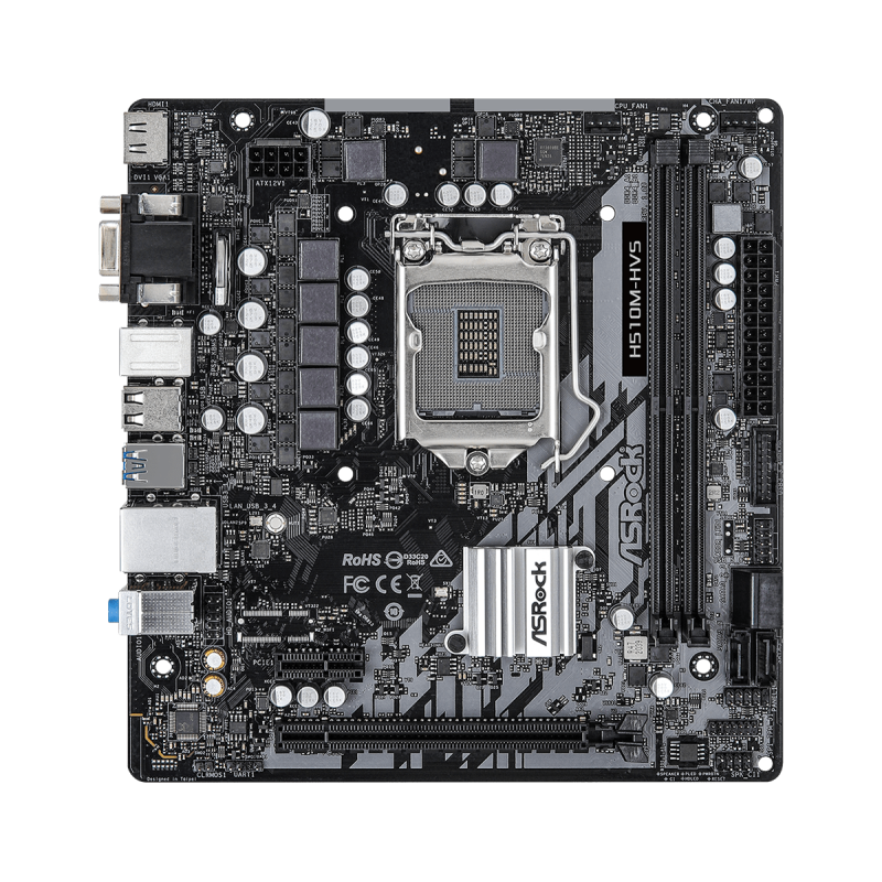 Placa de baza asrock h510m-hvs lga 1200  supports 10th gen intel® core™ processors and 11th