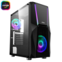 Carcasa njoy pc fort mid tower atx negru fara sursa inclusa driver bay: 2x3.5 2x2.5