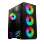 Carcasa njoy kona mid tower atx negru fara sursa inclusa driver bay: 2x3.5 3x2.5 ventilatoare