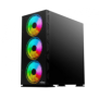 Carcasa njoy kona mid tower atx negru fara sursa inclusa driver bay: 2x3.5 3x2.5 ventilatoare