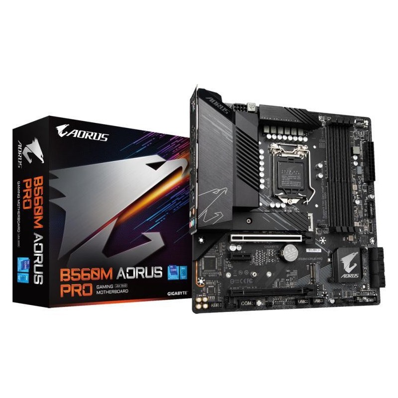 Placa de baza gigabyte b560m aorus pro lga 1200  pu lga1200 package: 11th generation intel®