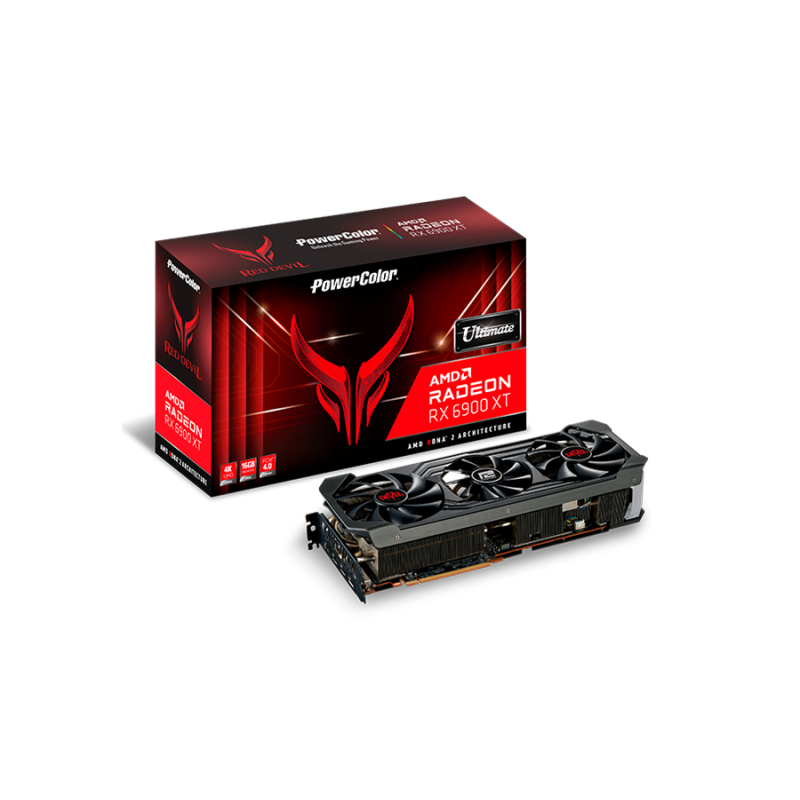 Placa video powercolor red devil amd radeon rx 6900 xt ultimate 16gb gddr6  axrx 6900xtu