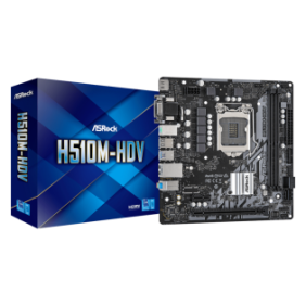 Placa de baza asrock h510m-hdv lga 1200  supports 10th gen intel® core™ processors and 11th