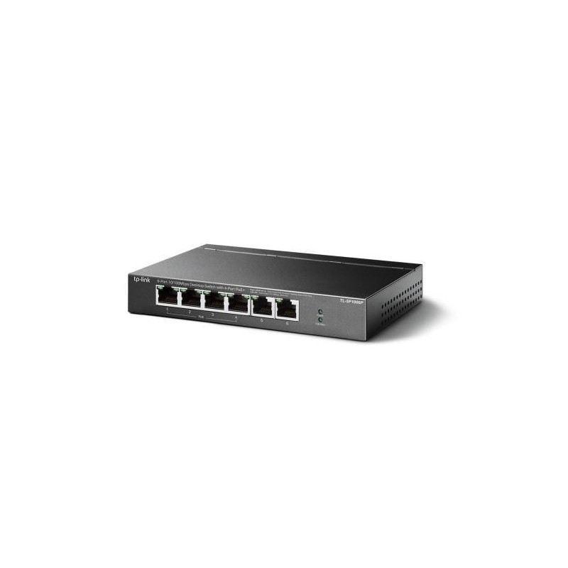 Switch tp-link tl-sf1006p 6 porturi 10/100mbps 4 porturi poe metal