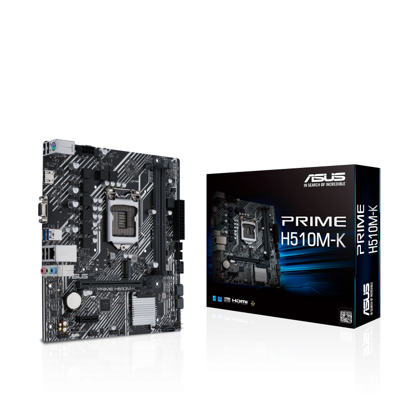 Placa de baza asus prime h510m-k lga 1200  intel® h510 (lga 1200) micro atx motherboard