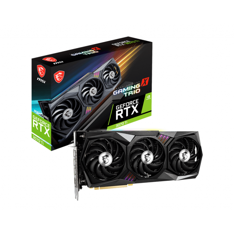 Placa video msi geforce rtx 3070 ti gaming x trio 8g 912-v505-011 / 4719072843120