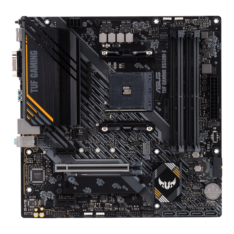 Placa de baza asus tuf gaming b550m-e am4  amd b550 (ryzen am4) micro atx gaming