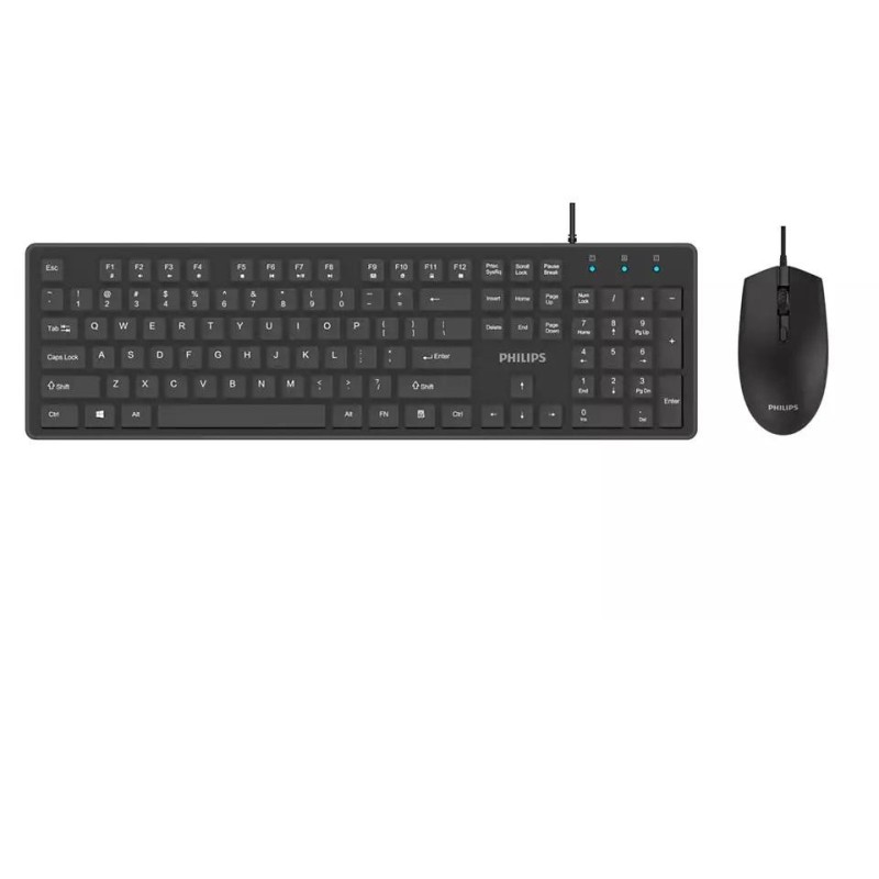 Philips spt6264 wired keyboard-mouse  technical specifications •product type: wired keyboard-mouse combo (black) •design typ