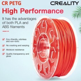 Creality cr petg 3d printer filament red printing temperature: 230-250°c filament diameter: 1.75mm tensile strength: