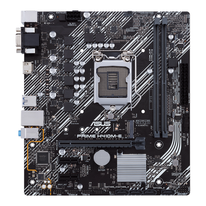 Placa de baza asus prime h410m-e/csm lga 1200  cpu intel® socket 1200 for 10th gen