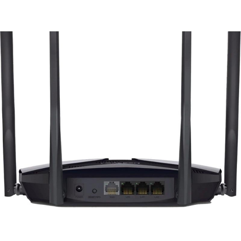 Router wireless mercusys mr70x dual-band gigabit ax1800 standarde wi- fi 802.11ax/ac/a/b/g/n interfata: 1× port wan