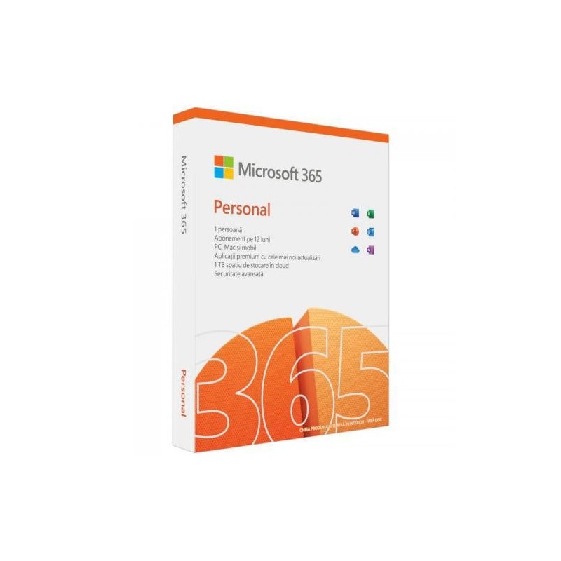 Licenta cloud retail microsoft 365 personal english subscriptie 1 an medialess p8