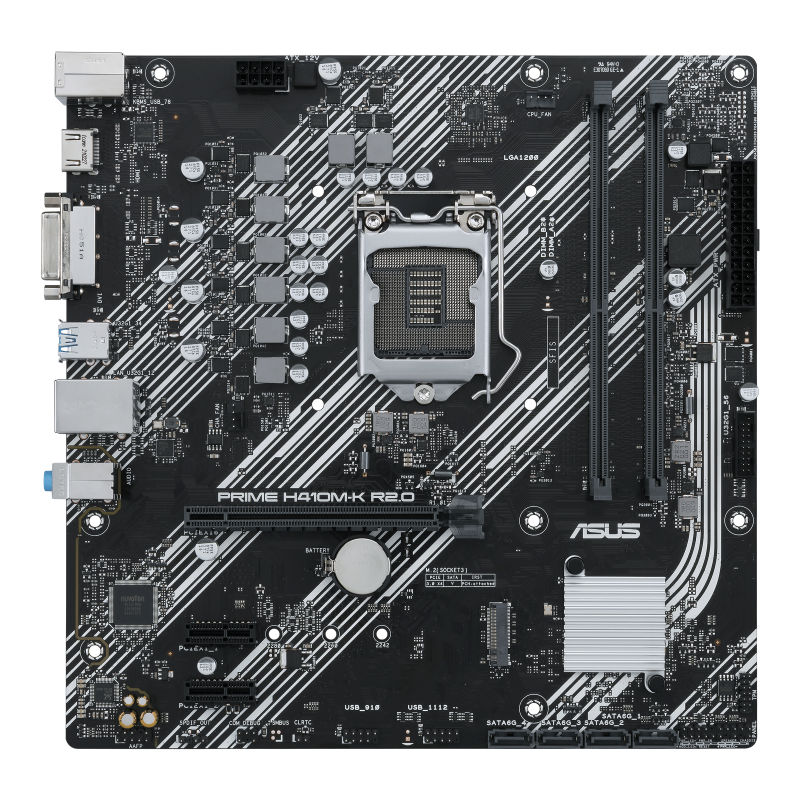 Placa de baza asus prime h410m-k r2.0 lga 1200  pu intel® socket lga1200 for 10th