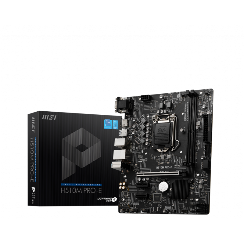 Placa de baza msi h510m pro-e lga 1200  specifications model name h510m pro-e cpu support