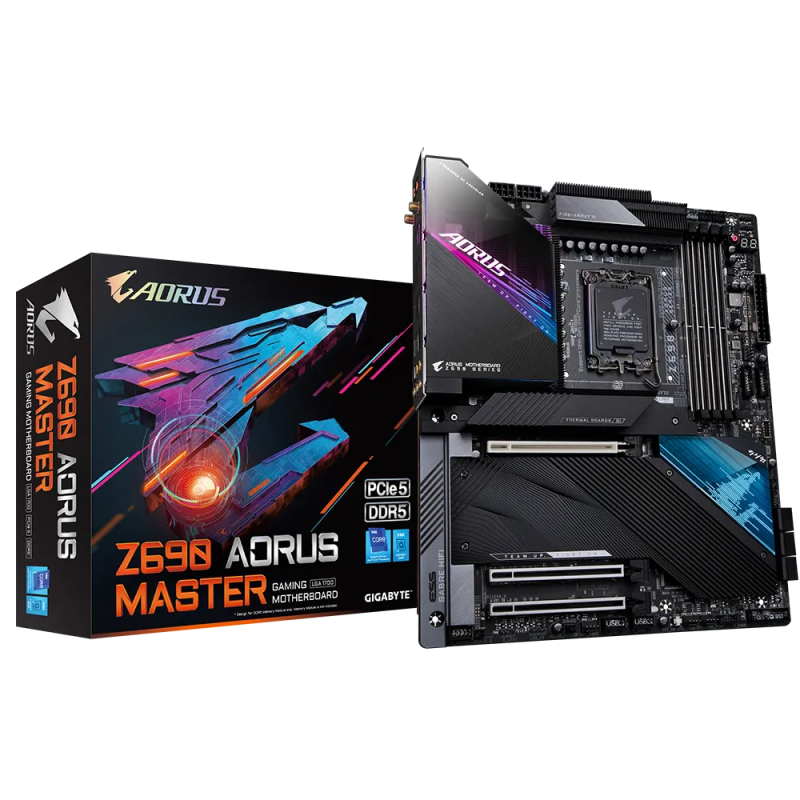 Placa de baza gigabyte z690 aorus master lga 1700  cpu lga1200 package: 11th generation intel®