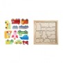 Puzzle din lemn cu masini 12 piese