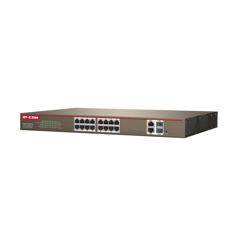 Ip-com s3300-18-pwr-m 16-port 10/100mbps + 2 gigabit web smart poe switch standards&protocols: ieee 802.3、 ieee