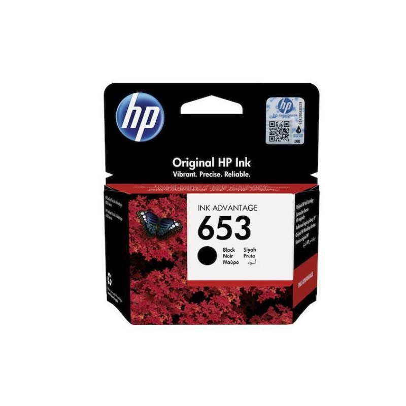 Cartus cerneala hp 3ym75ae black nr.653 360 paginihp deskjet plus ink advantaje 6075 aio deskjet