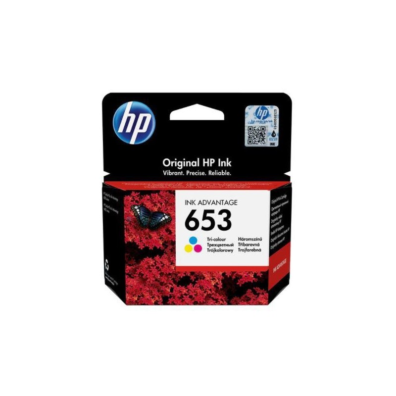 Cartus cerneala hp 3ym74ae color nr.653 200inihp deskjet plus ink advantaje 6075 aio deskjet plus